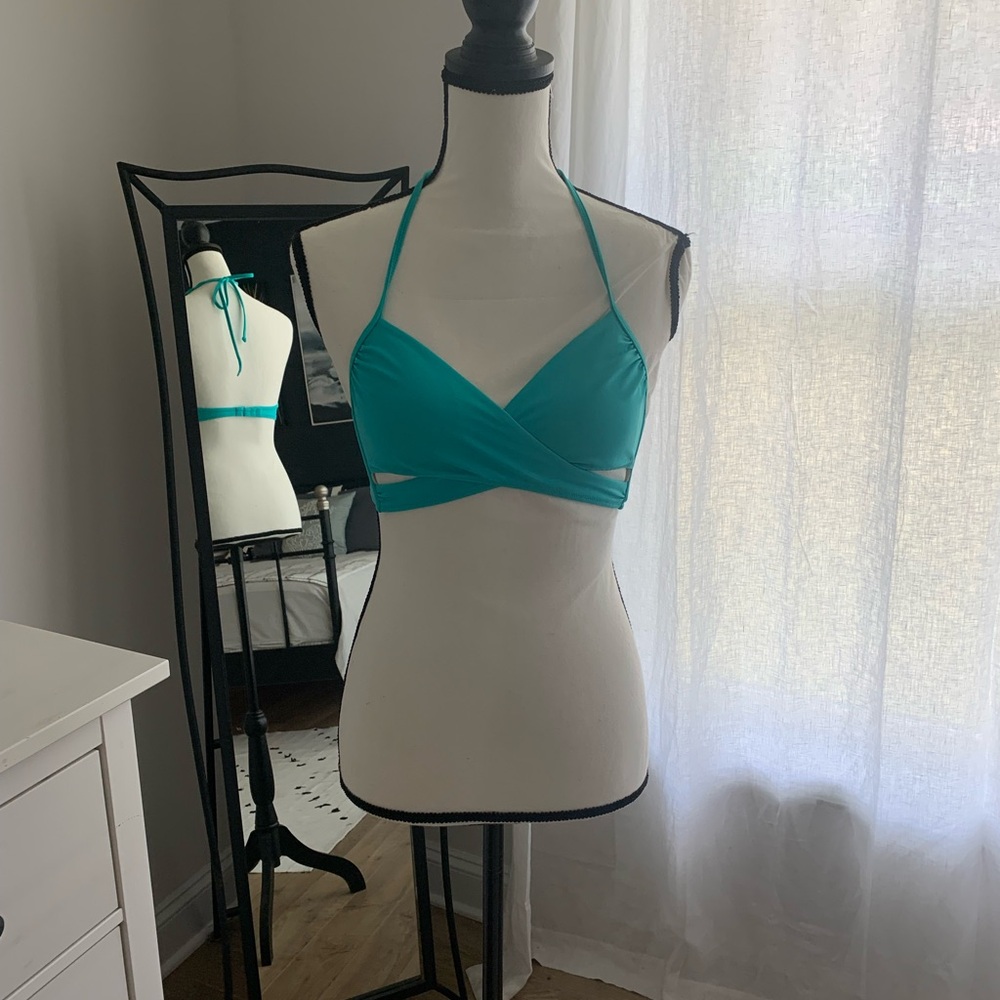 Hollister Bikini Top Teal S